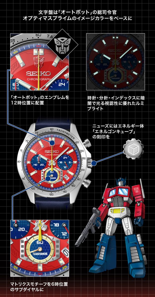 Limited Edition Transformers x Seiko G1 Transformers Autobot